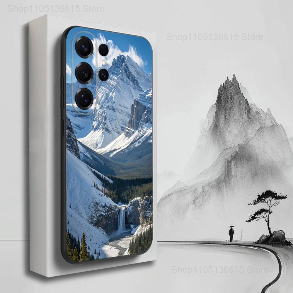 Sacred Mount Everest Phone Case For Samsung S25,S24,S23,S22,S21,S20,S10,S9,Ultra,Plus,Lite,FE,Soft Silicone Black Cover