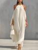Elegantes Off-Shoulder Chiffon Maxikleid - Street Fashion Lässig Lockerer Schnitt