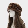 Windproof Leopard Print Headband Coldproof Ear Warmer Vintage Elastic Headband  Winter