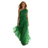 Chiffon Tiered Ruffle Dress Summer One for Women Shoulder