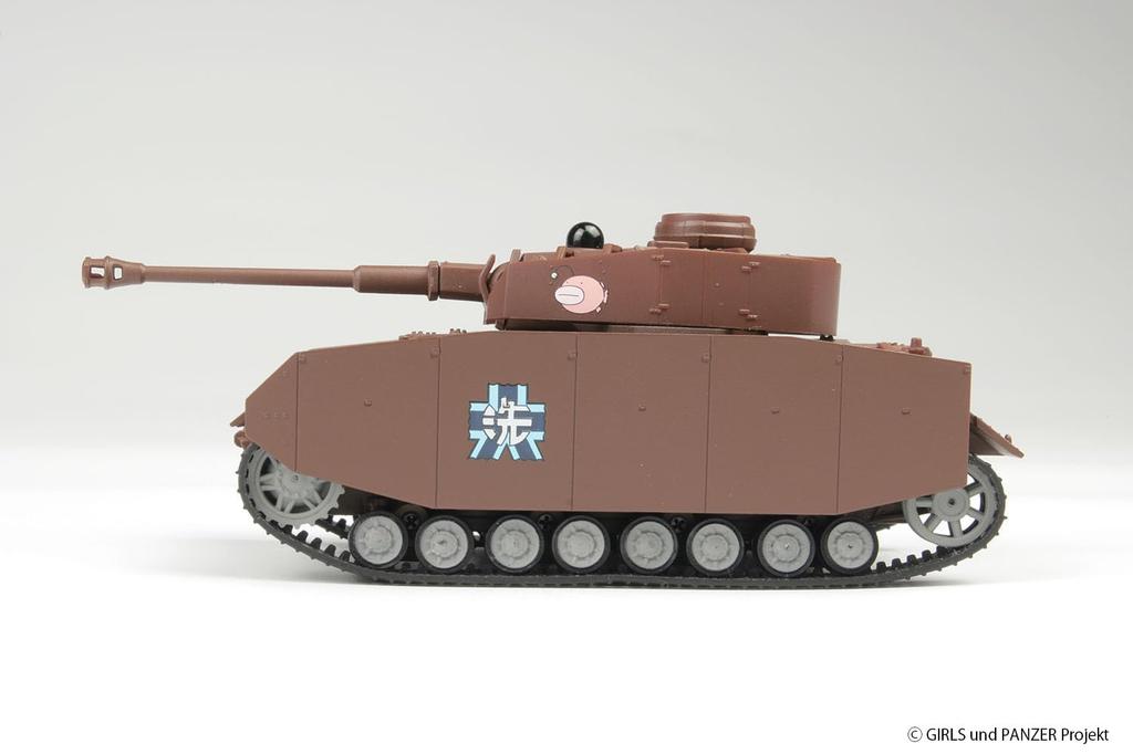 PLATZ Girls & Panzer 164 RC Battle Tank Series Panzer IV Ausf.H (Ausf.D Modified) Anglerfish Team Electric Radio Control GPRC-1