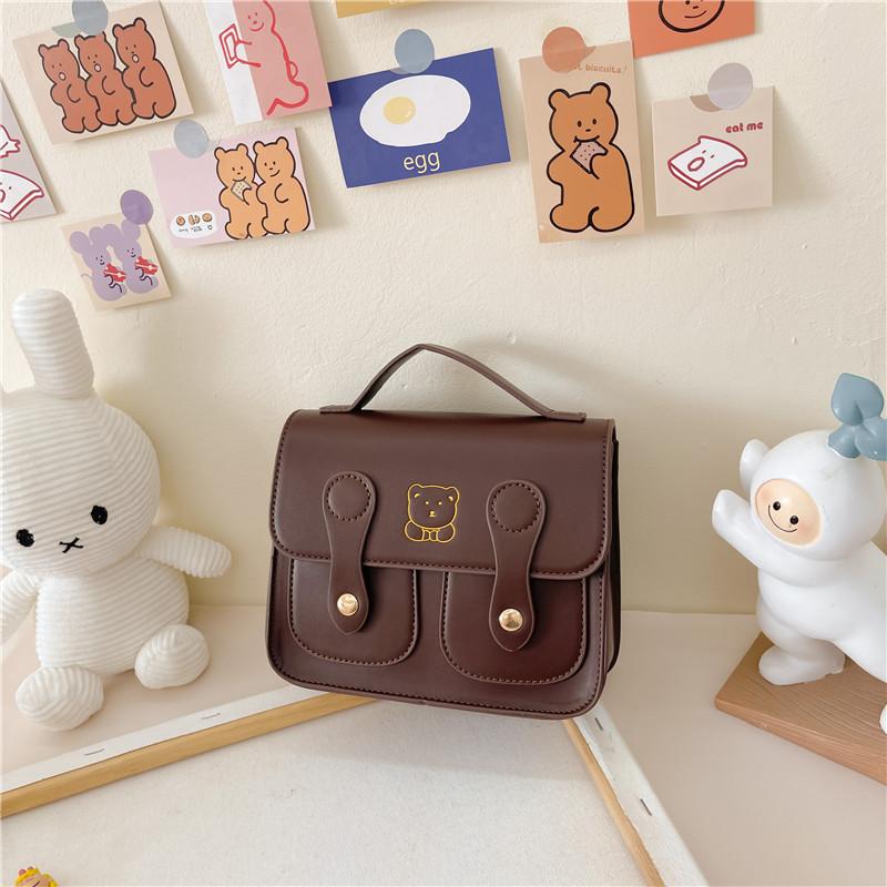 Simple and Retro Flip-top Bag, Anti-theft Backpack, Exquisite Children's Bag, Trendy Bag