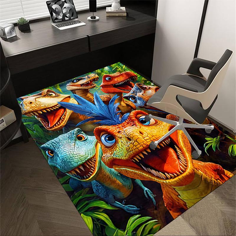 

1PC Dinosaur Non-Slip Floor Carpet Compatible for Office&Living Room&Bedroom&Dining room - Soft & Pattern, Vibrant Colors-H0393 60cm by 90cm