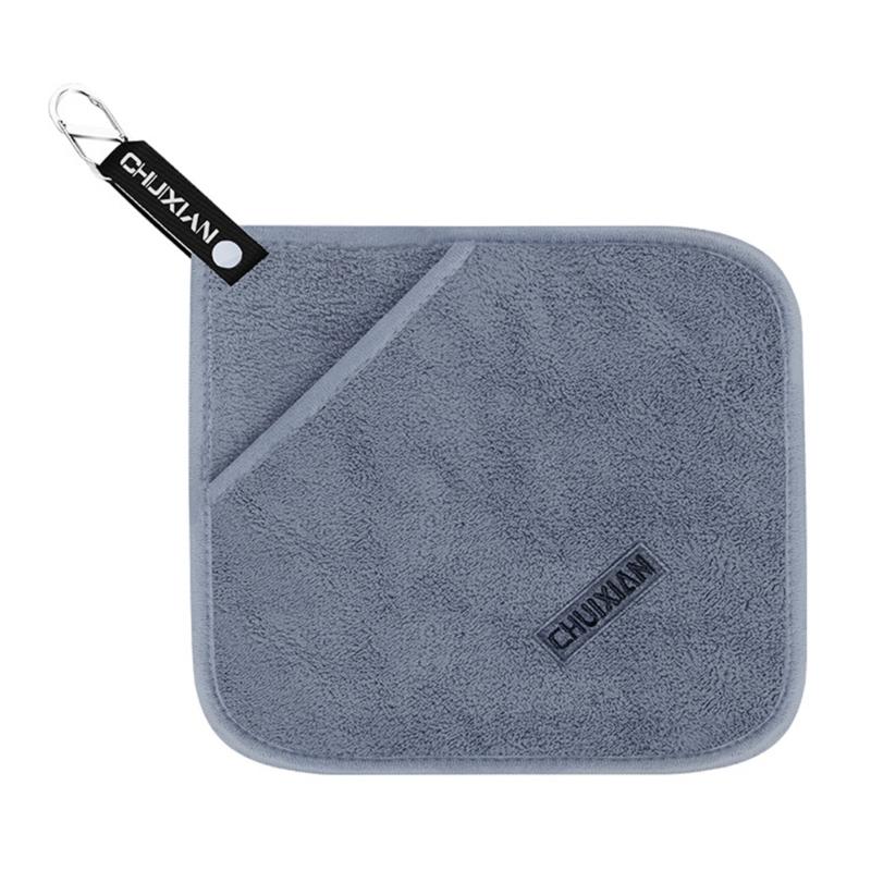 Fishing Towels with Clip Microfiber Towels Fishing Accessories Soft Quick Drying Baits Towel for Scrubbing Boats & Rods