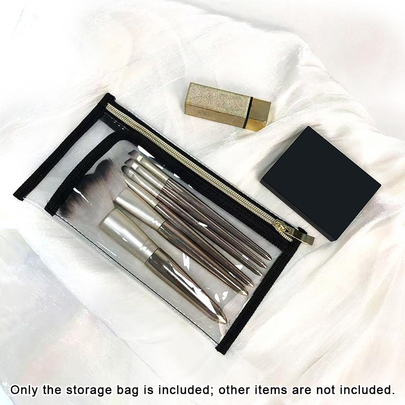 1Pcs Pvc Cosmetic Bag Transparent Waterproof Passport Holder Travel Portable Document Storage Bag