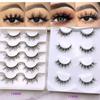 5 Pairs 6D Faux False Eyelashes Fluffy Natural and Look Long Thick Fake Eyelashes Soft Reusable