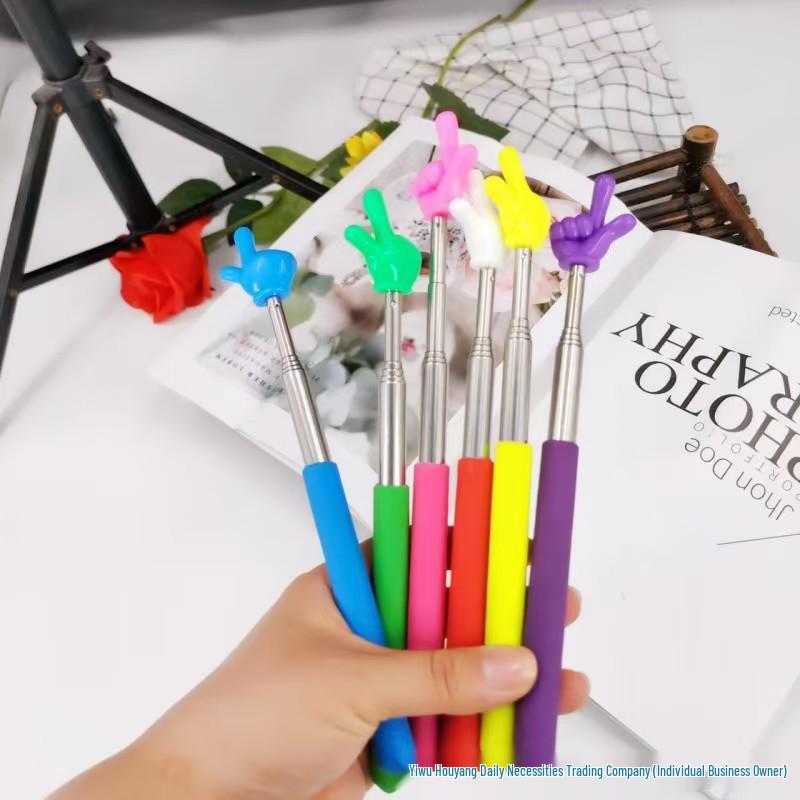 Telescopic Stainless Steel Pointer for Teaching and Reading