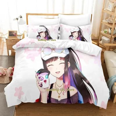 Set Biancheria da Letto Hana Yomeguri Singolo Matrimoniale Completo Queen King Size Set Letto Adulto Bambino Camera da Letto Set Copripiumino Set Lenzuola Kawaii Anime