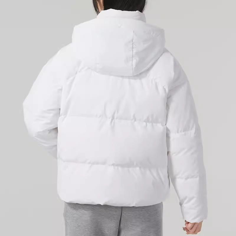 Adidas Outdoor Sports Down Jacket with Three-Stripe Logo Women Jackets White IL8935