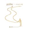 Harry Potter x Collaboration: Harry Potter Ron Weasley Wand Necklace, Unisex, 55cm, Silver, Perfect for Halloween and Christmas Gifts.