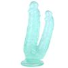 Double Dildos Female Masturbation Double Penetration Both Vagina and Anus Big Penis with Suction Cup Sex Toy Strap On Two Dildo