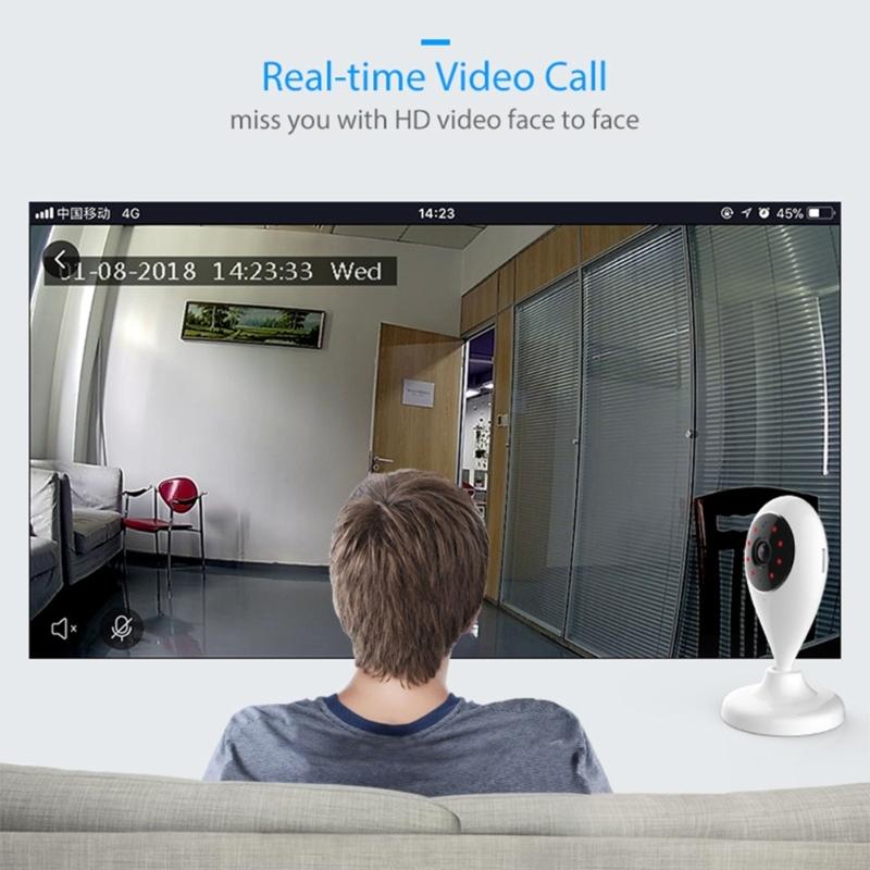 1080P WiFi Baby Monitor Camera With Real Time Sound Night Visioning Flexible Storages For Home Security System
