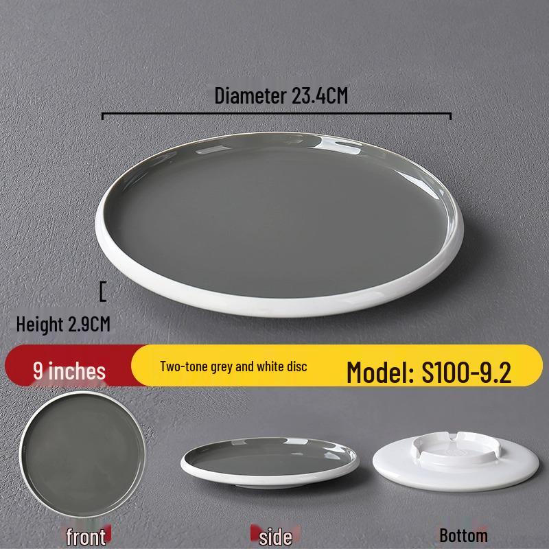 Melamine Nordic Style Cold Dish & Stir-fry Plate for Restaurants and Hotels