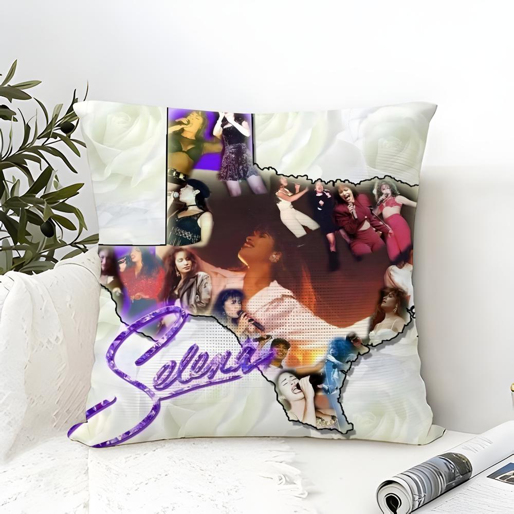 Music Of Latin Singer S-Selena 4 Pillow Case Linen Pillow Case Sofa Home Decor Cushion Cover Cushion Cove
