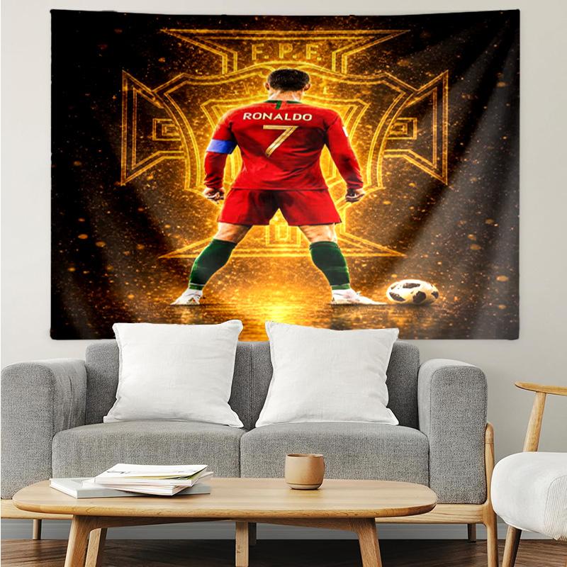 Cristiano Ronaldo Tapestry Hanging for Bedroom,Livingroom, Playroom,Decor Art Room Wall Tapestry Holiday and Birthday Gifts