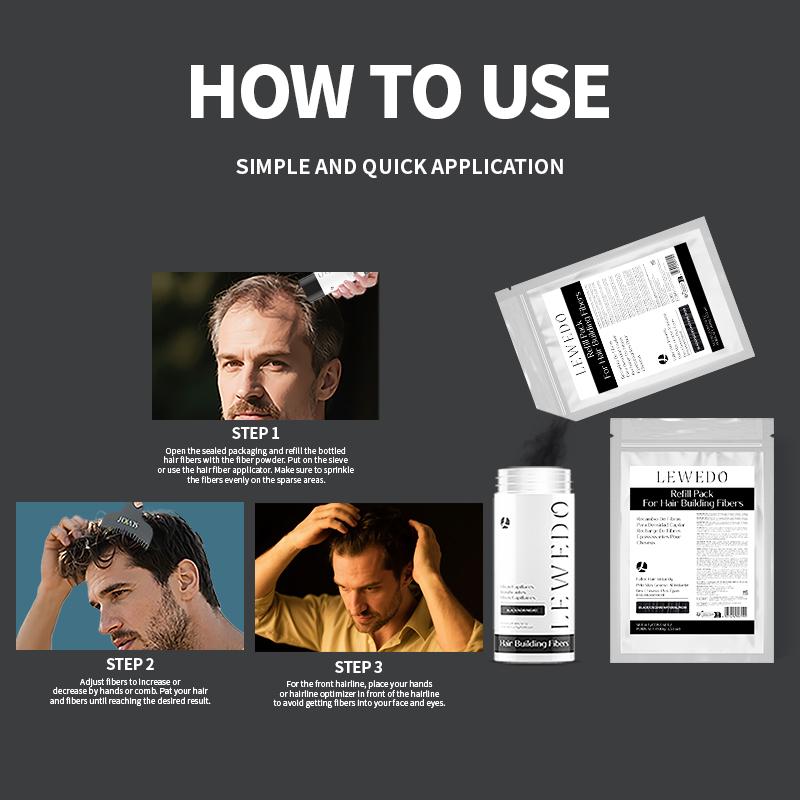 100g Queda de Cabelo Construção Fibras Capilares Misturador Camuflagem Modelagem Fibra Pós Capilares Raleamento Queratina Extensão de Cílios Preto