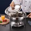 ZISIZ 4,5L Runde Bain-Marie Schüssel für Buffets
