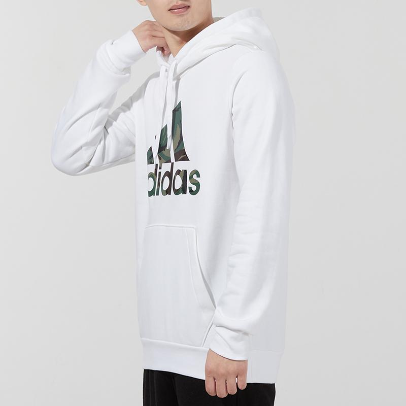 Adidas Camo Hd Print Hoodie Men Tops White H14672