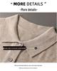 2025 Men's Polo Wool Short Sleeve Lapel Sweater - Spring/Autumn Fashion