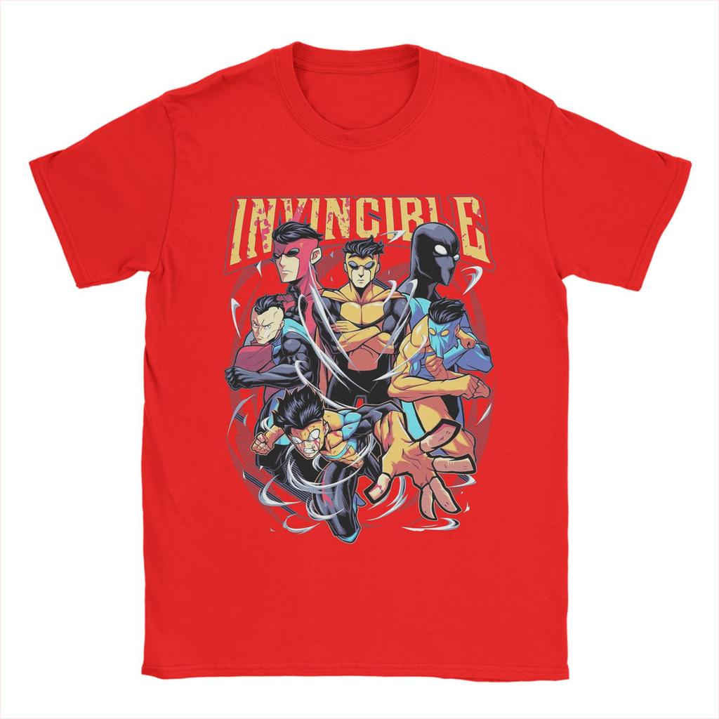 UNISEX Invincible Mark Superhero Comic Book T Shirt Cotton Clothing Vintage Short Sleeve Crewneck T Shirt Summer YK TShirt