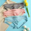 Men's Cross-Border Ribbed Breathable Thong - Butt Lifting Double T-back Open T-Pants