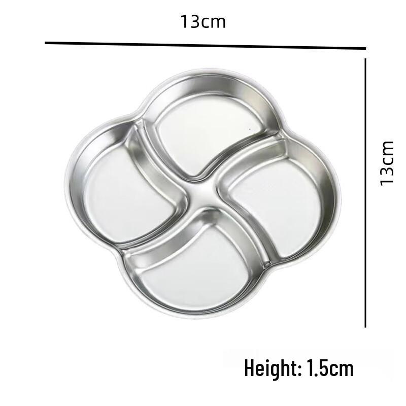 ZISIZ Blumenförmiges 3-Fächer-Dipschalen-Set