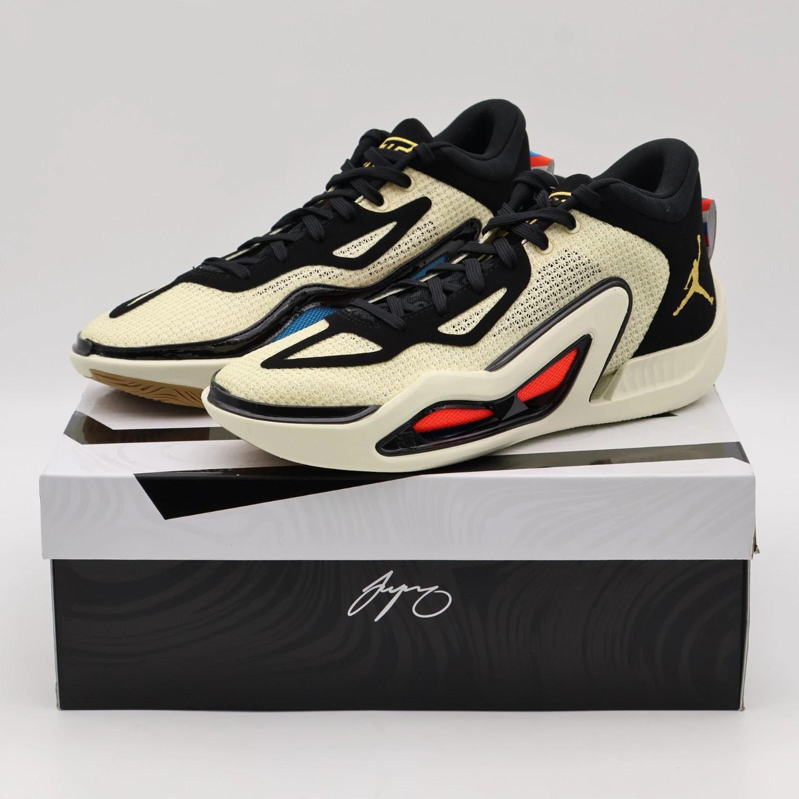 

DX5571-180 / DX5574-180 Nike Jordan Tatum 1 Barbershop Coconut Milk Gold Blue US 9