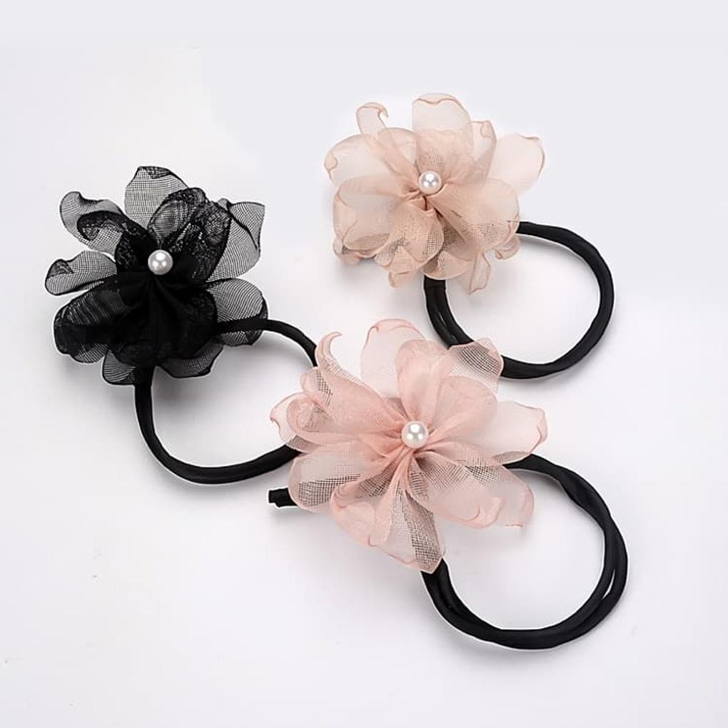 Women's Daily Hair Ring Tool Comb Beauty Flower