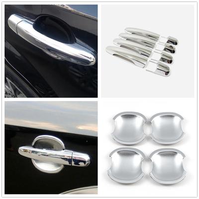 For Hyundai Tucson 2004 2005 2006 2007 2008 2009 2010 ABS Chrome Door Handle Cover Door Bowl Frame Trims Car Styling Accessories
