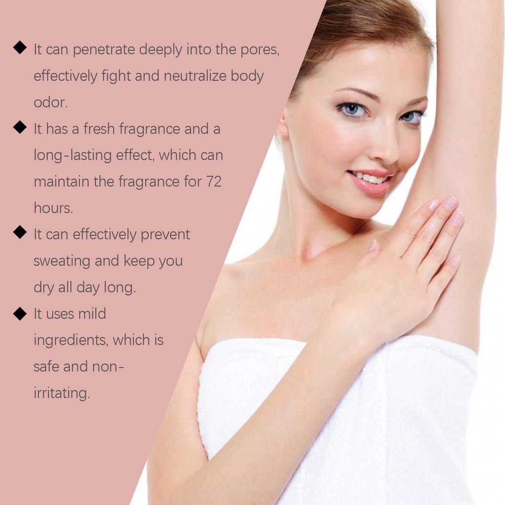 Stick de îngrijire corporală cu parfum de trandafir, transpirație naturală la subraț, reduce mirosul, stick portabil, ingrediente proaspete și atractive, delicate.