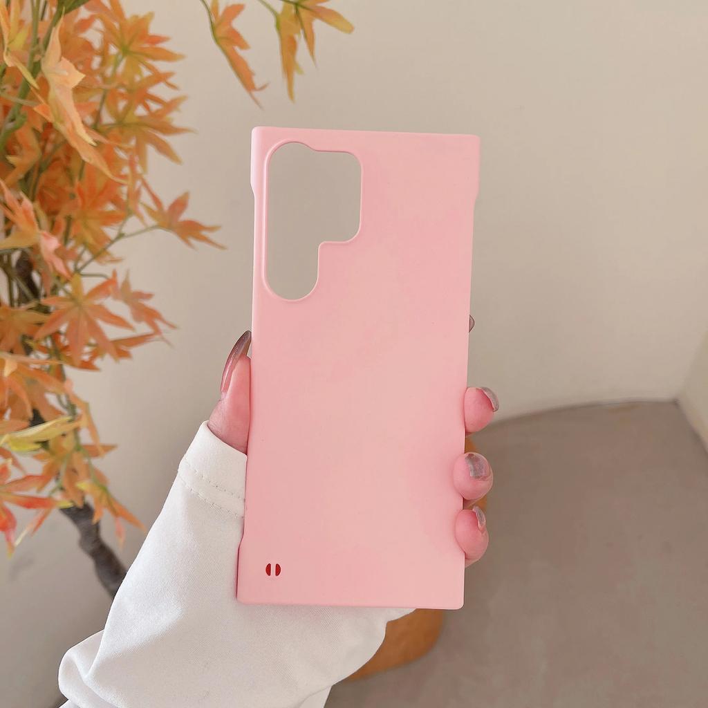 Slim Frameless Phone Case For Samsung Galaxy S24 S23 S22 S21 S20 FE S10 Note 20 Ultra 10 Plus Plastic Hard Matte Back Cover T03