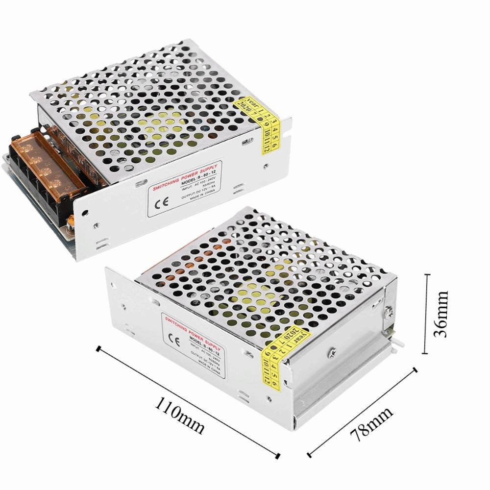 AC100-240V Power Supply Switching Aluminum Alloy LED Driver Power Supply Driver Adapter  LED Screen