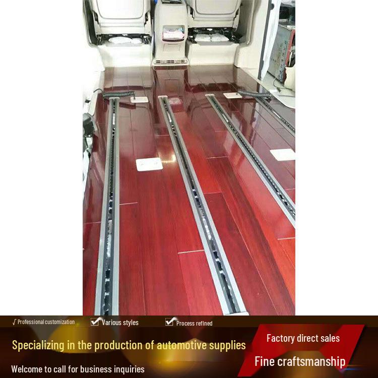 Teak Wood Floor Upgrade for Shanghai RV and MPV Business Car Interiors