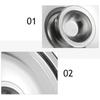 1Pcs 14Cm Stainless Steel Seasoning Pot Cover Easy Clean Non-Rust Sturdy Lid for Tiny Pans Spill Stopper Kitchen Essential