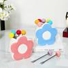 Flower Shaped Dessert Forks Portable Cute Toothpick with Holder  Kitchen Supplies