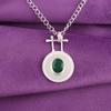 Green Onyx Gemstone Sterling Silver Boho Sisters Gift Birthday Handmade Pendant PP-57-17