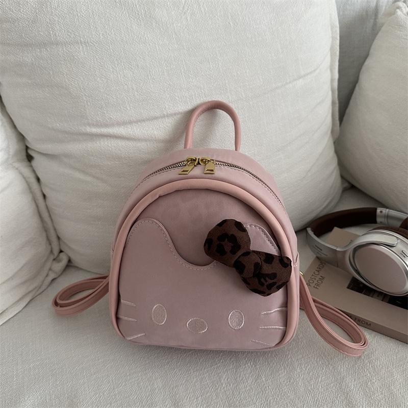

Korean Style Cute Cartoon Kitten Kids Mini Backpack рожевий