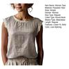 Women Tops Round Neck Sleeveless Loose Fit Summer Casual Vest Pure
