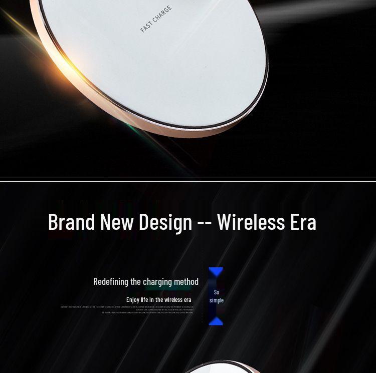GY68 Wireless Charger: Compatible with Apple & Android, 7.5W, 9V Metal Aluminum Alloy