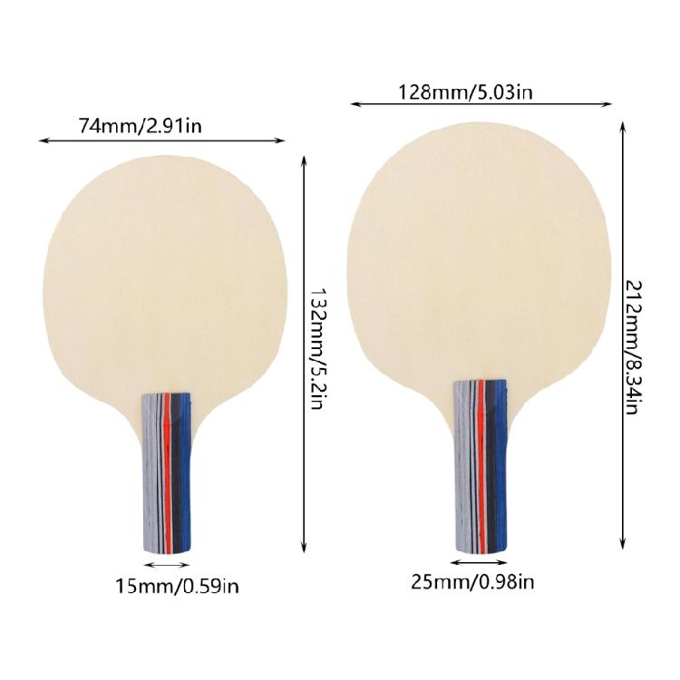 Wooden Pingpong Paddles for Table Tennis Training Size Solid Wood Signature Light weight Comfortable for Small Hand