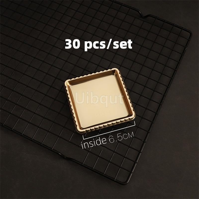 

30 or 100 pcs set Golden silver Chocolates Mousse Mat Bottom Cake Base Board Paper Shape Dessert Christmas Cake Decoration Tools