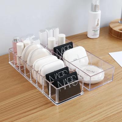 Transparente Acryl Kosmetik Aufbewahrungsbox Make-up Halter Schmuck Make-up Organizer für Zuhause Kunststoff Schreibtisch Aufbewahrungsboxen