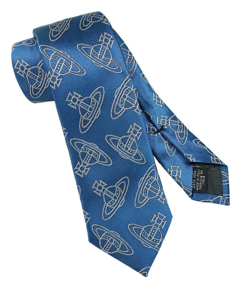 

Узкий галстук Vivienne Westwood VW261 Тень (Ширина 7 см) Синий/Серый [Б/У]