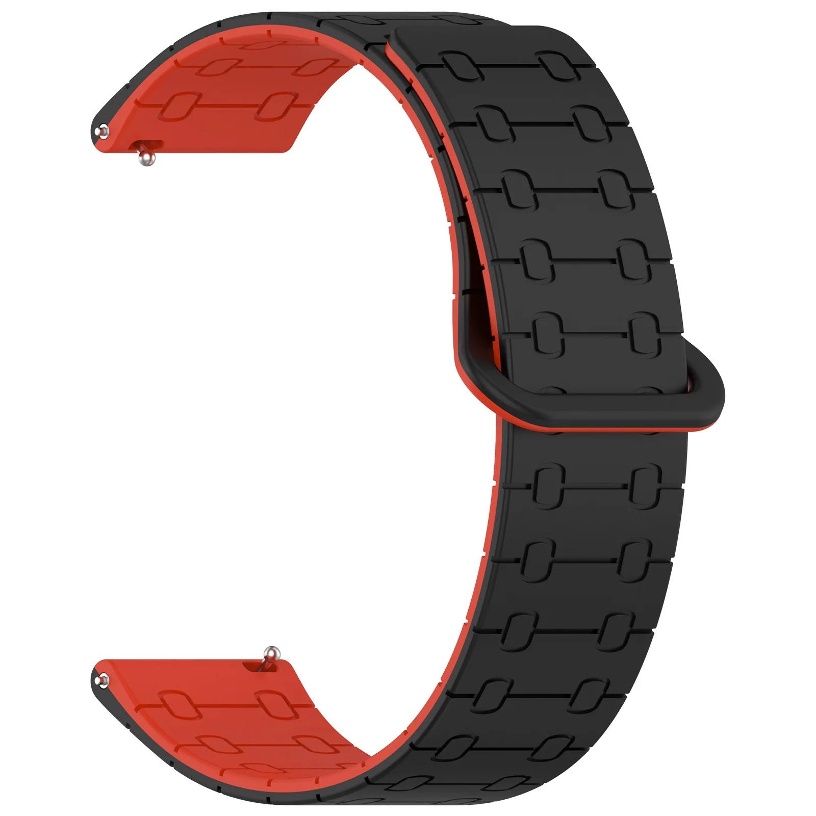 

22mm Silicone Strap For Huawei Watch GT5 Pro GT4 GT3 GT2 46mm Magnetic Band Sport Bracelet For Xiaomi Watch S4 S3 S2 S1 Active 22mm