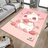 1pc Cow Strawberry Carpet Office Rug Outdoor Mat Home Decor Area Carpet Festival Gift Office desk chair carpet
