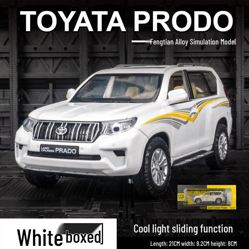 

Caipo Prado Внедорожник Модель автомобиля из сплава со звуком, светом и открывающимися дверями