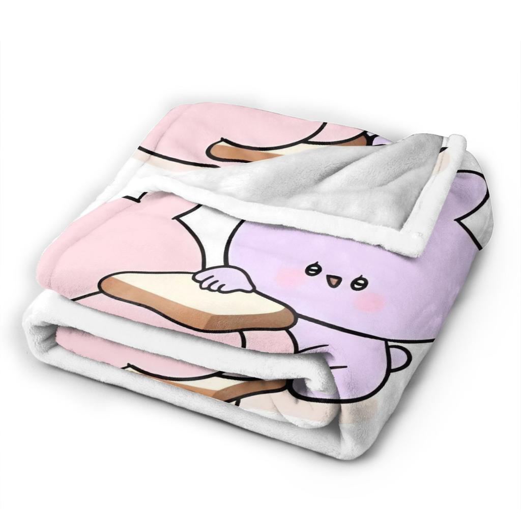 A-Asamimichaan Plush Blankets Girls Boys  Flannel Bedding Throws For Couch Chair Super Warm Custom Quality Bedspread Gift