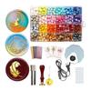 Kandar Sealing Wax Set [All In One Full Set Recommended by Experts and Authors] Stamp Head, Wax Seal, Large Volume of Wax, Letter, Invitation,