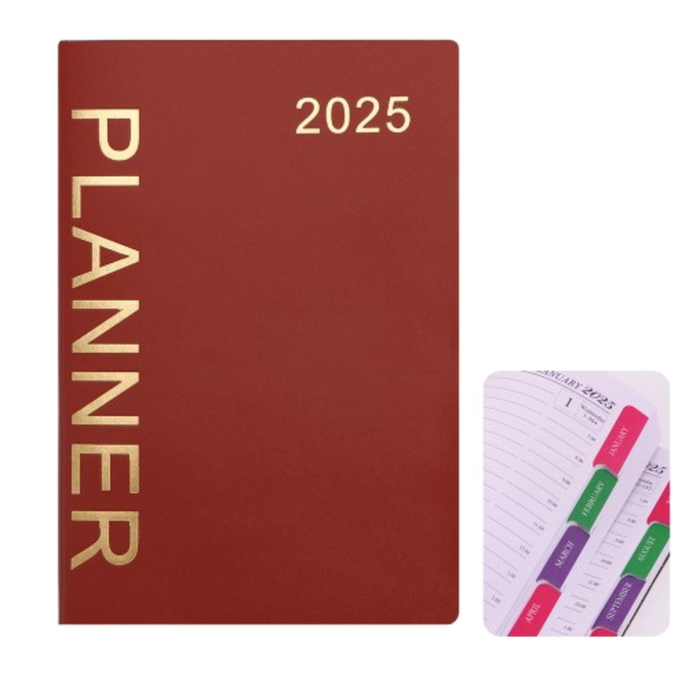 Verdickter 2025 Terminplaner Notizblock Index Design Tagebuch Schreibblöcke Schule