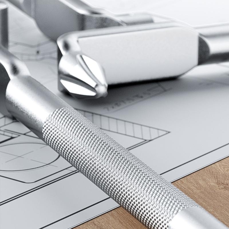 Nonslip Grip L Shape Double Ended Screwdriver High Strength Alloy Steel Ergonomic Handle For Tight Space Precise Work